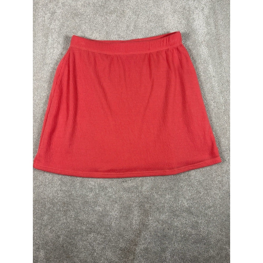reformation pink pull on skirt short small lined coral